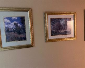 Item 32.

3 piece painting set with golden colored frames 

$25 for set of 3 paintings ($10 for 1 painting)