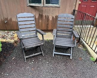 Wooden lawn chairs great for a porch

$40 for both 