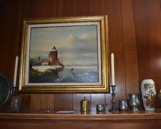 Artist Johan Van Zonderen signed painting