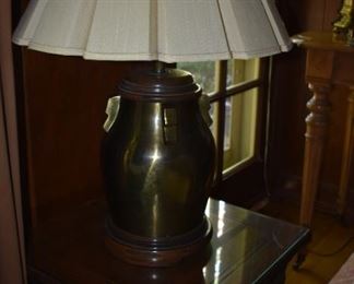 Brass Table Lamp with Shade
