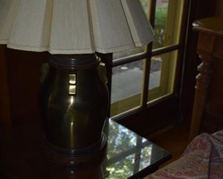 Brass Table Lamp with Shade