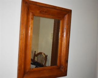 Wood Framed Wall Mirror 
