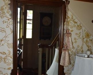 Henredon Chippendale Aston Court Mirror - Vintage Colonial Gilt Carved 54" Tall