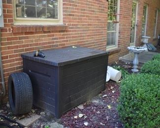 230 Gallon Plastic Deck Storage Container Box Outdoor Patio Garden Furniture