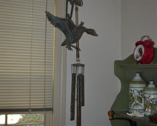 Vintage Brass Geese Wind Chimes