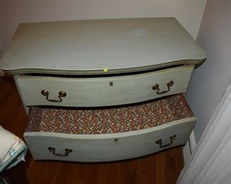 Vintage 2 Drawer Wooden Dresser