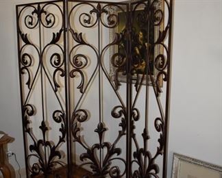 Decorative Foldable 3 Panel Room Divider/ Screen 