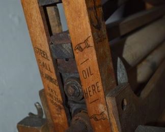 Antique Wood Wringer Washer Folding Double Bench Anchor Brand