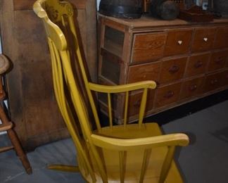Vintage Nichols & Stone Company Solid Wood Windsor Rocking Chair