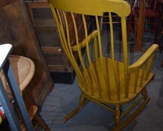 Vintage Nichols & Stone Company Solid Wood Windsor Rocking Chair