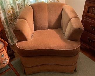 Skirted Bucket Accent Chair