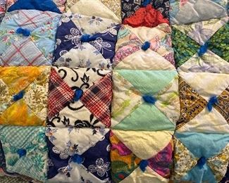 Old vintage full size quilt 