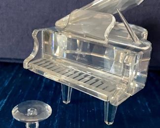 Swarovski Crystal Piano with stool