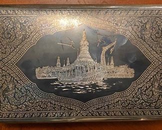 Thailand Sterling silver trinket box