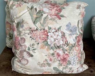 Large Floral Pillows 