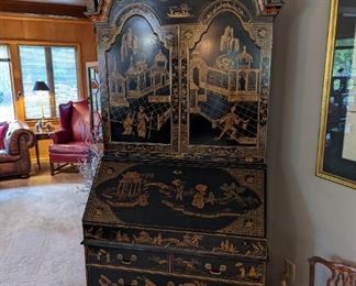 Beautiful Chinoiserie Secretary Desk