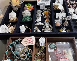 Lots of jewelry! Turquoise, pearls, vintage and more.
