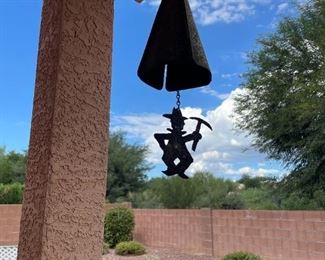 The miner's pick: an arcosani wind chime and patio furniture.