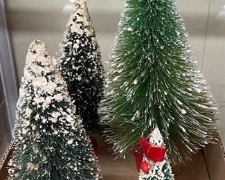 Vintage Small Snow Covered Christmas Trees