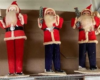 Vintage Putz Santas