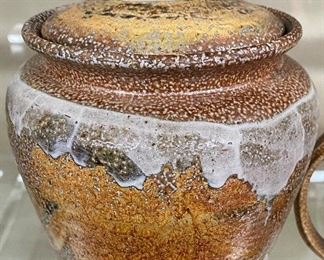1980's Mike Mahan Lidded Pottery Jar