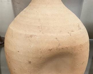 1930's Log Cabin Pottery Pinch Bottle (Jonah Owens Attribution)