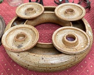 North Carolina Pottery Candle Ring