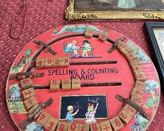Old Spelling and Counting Board