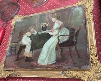 Framed Victorian Female Themed Print