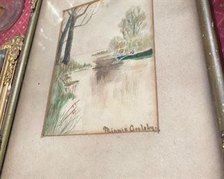 Old Minnie Goolsby Watercolor