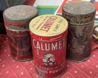 Old Baking Powder Tins