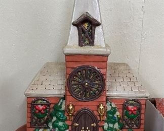 Ceramic Christmas Decorated Church