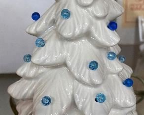 Small White Ceramic Christmas Tree