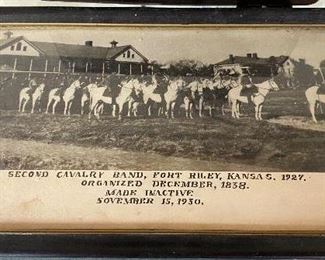 1930 Second Cavalry Band Group Photo (Fort Riley Texas)