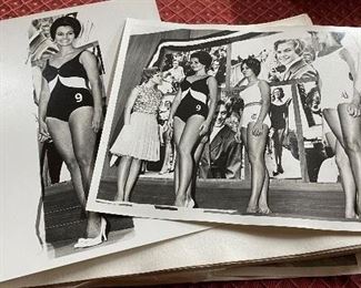 Vintage Black and White Beauty Pageant Photographs