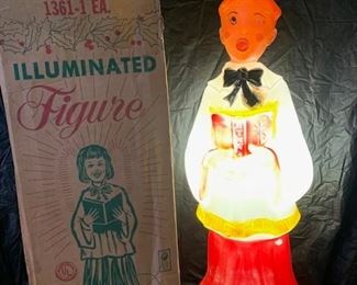 Choir Red Head Boy Blow Mold with Box