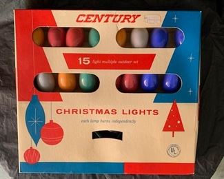Unused 1960's Christmas Lights