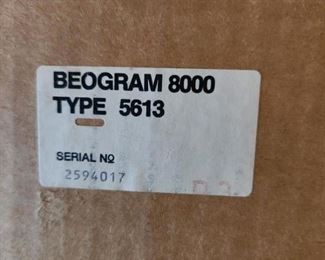 Bang & Olufsen turntable, new, just removed from original shipping box. Model BEOGRAM 8000