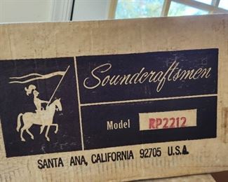 Soundcraftsman Equilizer, model RP 2212, just removed from box