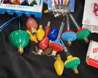 vintage and newer Christmas decorations