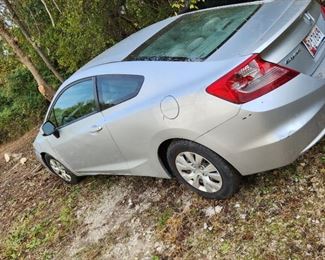 tagged and running Honda, 2012 Civic, with Eco Boost/ECON