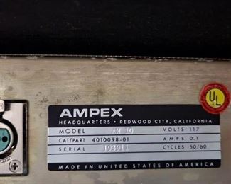 AMPEX  microphone preamp mixer, model AM10, in hard travel case