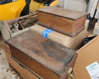 vintage childrens' tool boxes by Mason & Parker Mfg