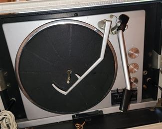 vintage folding RCA Victor portable record player