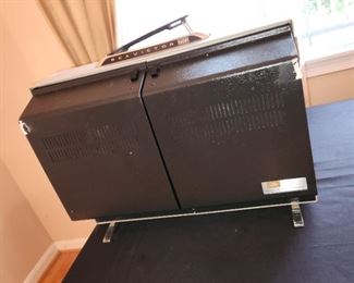 vintage folding RCA Victor portable record player