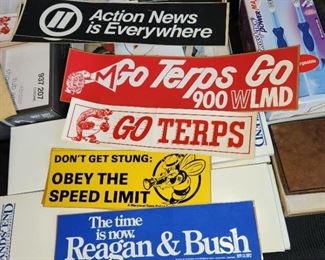 vintage Maryland & other bumper stickers