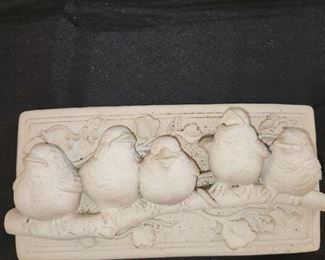 concrete bird wallhanging