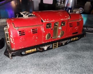 Lionel 254 engine, with 2 cars. Worked 5 years ago before Grandpa passed