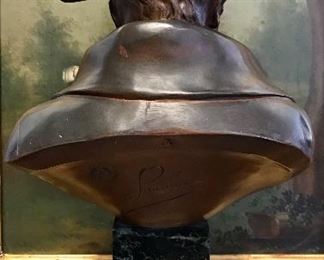 Emile Pinedo
bronze bust of Napoleon
stamped & signed
on marble base with ormolu
France 
12.5” x 7” x 5” 
SOLD