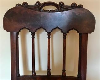 Detail
Victorian mahogany side chair needlepoint seat
19th c           
17” x 18” x 33.5” h

$175